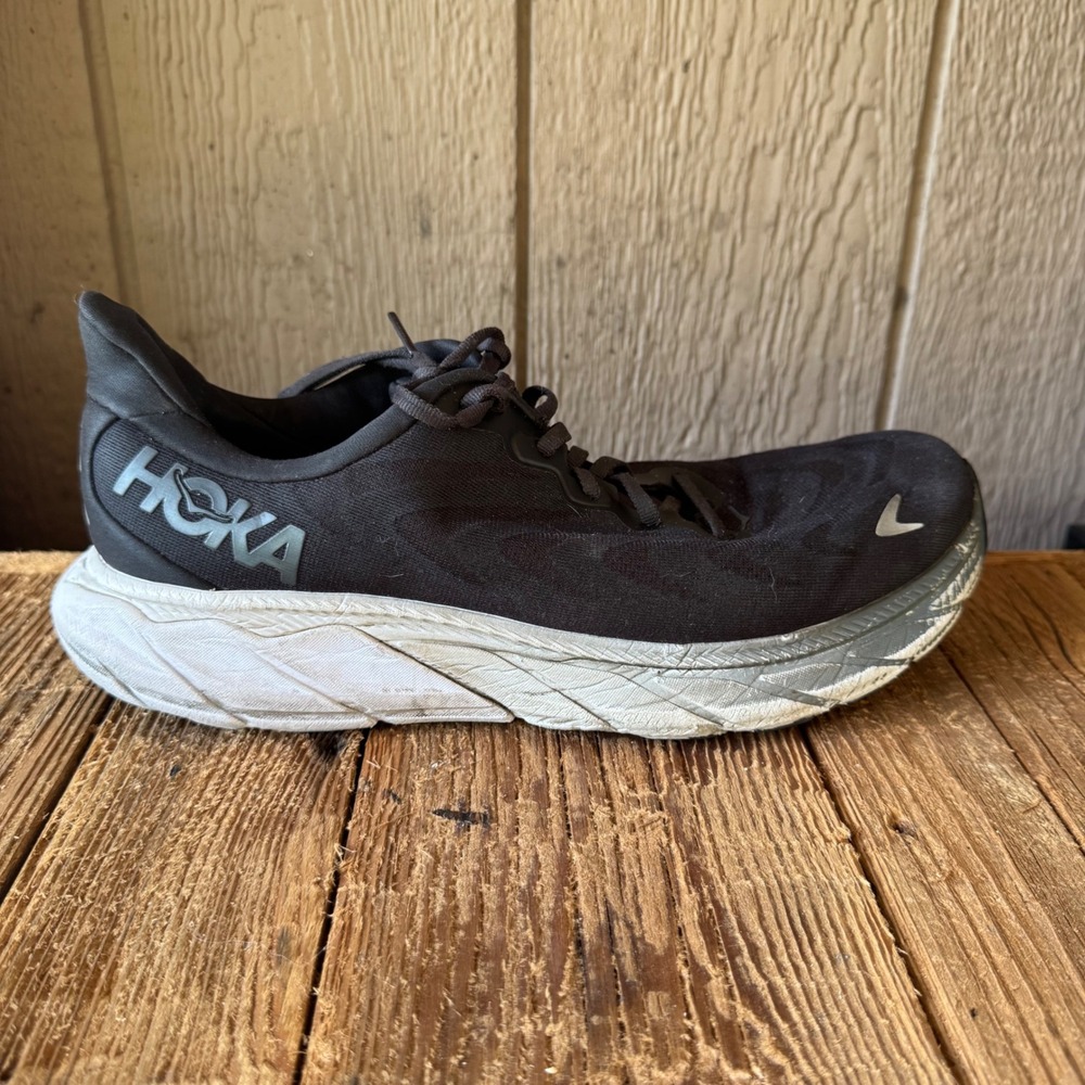 Hoka Arahi 6 Mens Running Shoes Black White Stability Sneakers Size 10.5-11‎